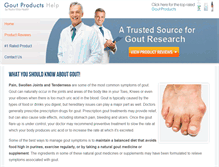 Tablet Screenshot of gout-treatment-help.com